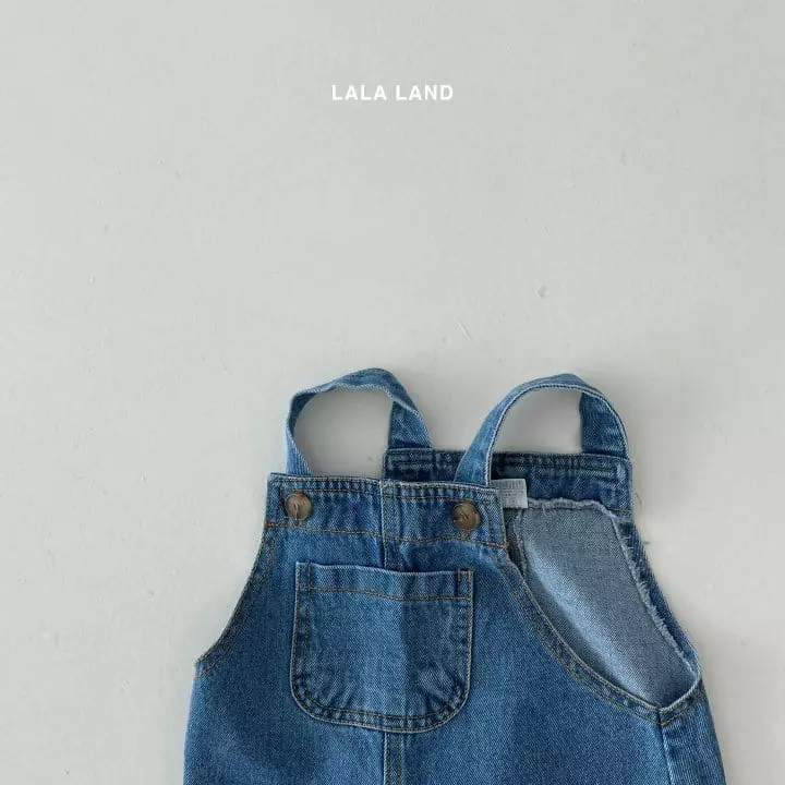 Lalaland - Korean Children Fashion - #magicofchildhood - Woodie Dungarees - 4