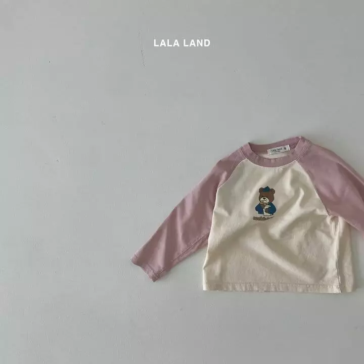 Lalaland - Korean Children Fashion - #minifashionista - Cookie Bear Raglan Tee - 9