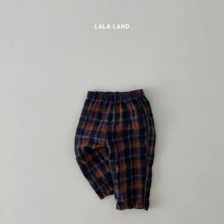 Lalaland - Korean Children Fashion - #prettylittlegirls - Nell Check Pants - 7
