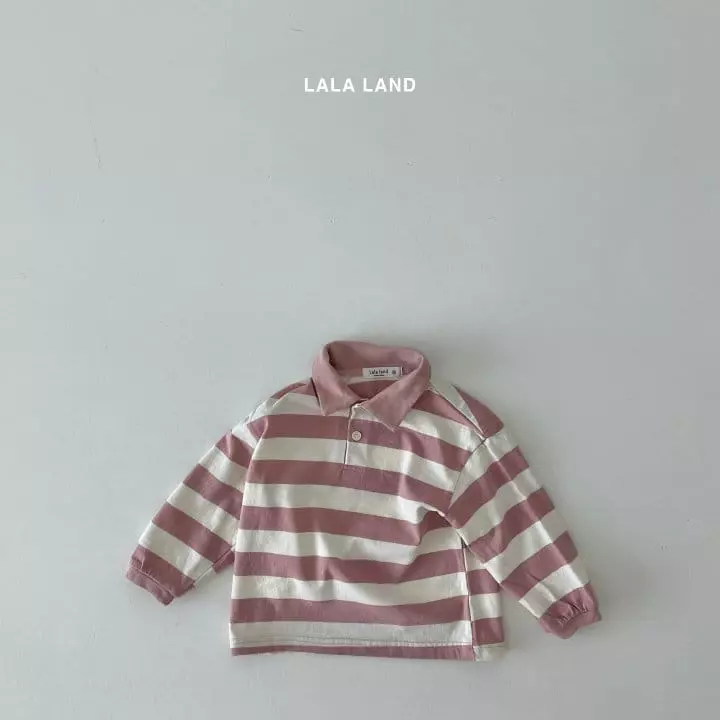 Lalaland - Korean Children Fashion - #prettylittlegirls - Rugby Collar Tee - 8