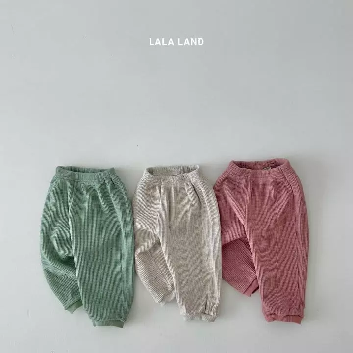 Lalaland - Korean Children Fashion - #stylishchildhood - Waffle Jogger Pants