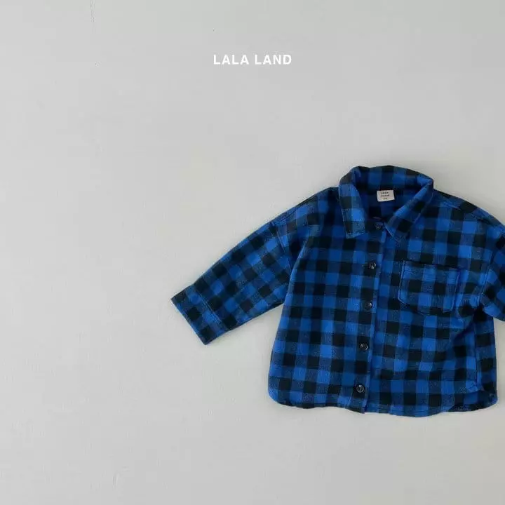 Lalaland - Korean Children Fashion - #todddlerfashion - Panda Check Shirt - 12