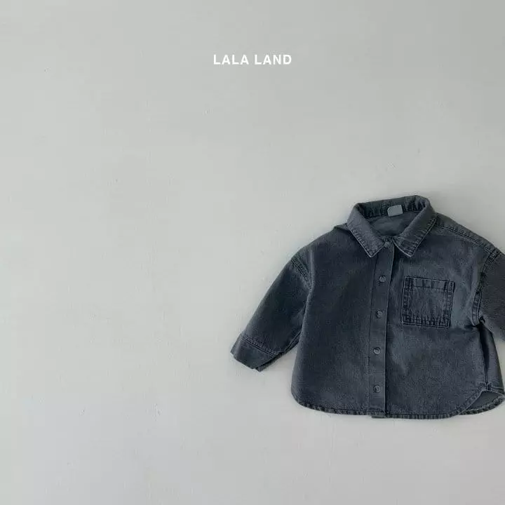 Lalaland - Korean Children Fashion - #todddlerfashion - Lala Denim Shirt - 11