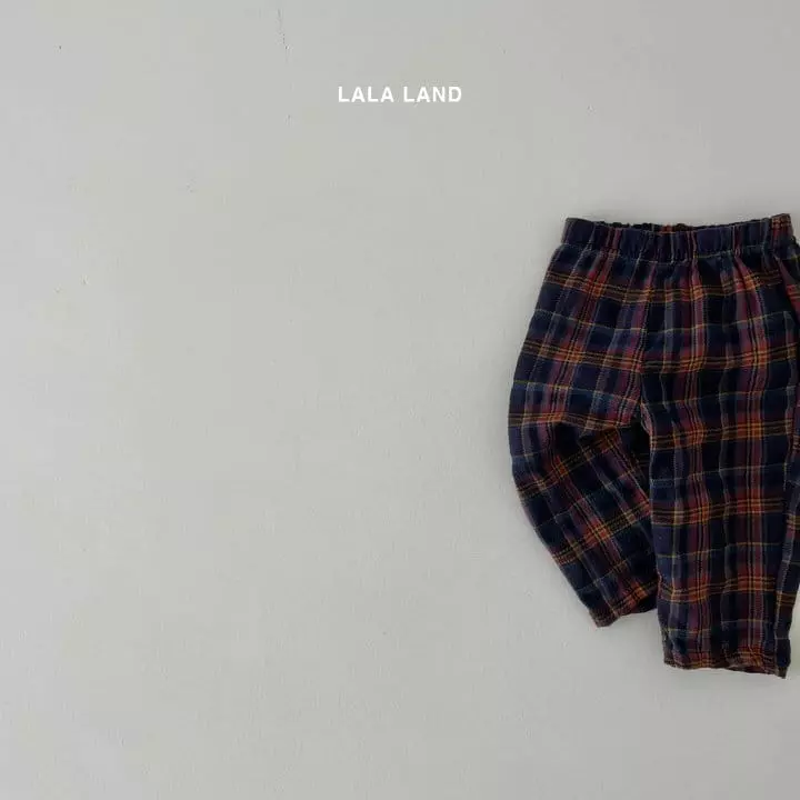 Lalaland - Korean Children Fashion - #todddlerfashion - Nell Check Pants - 8