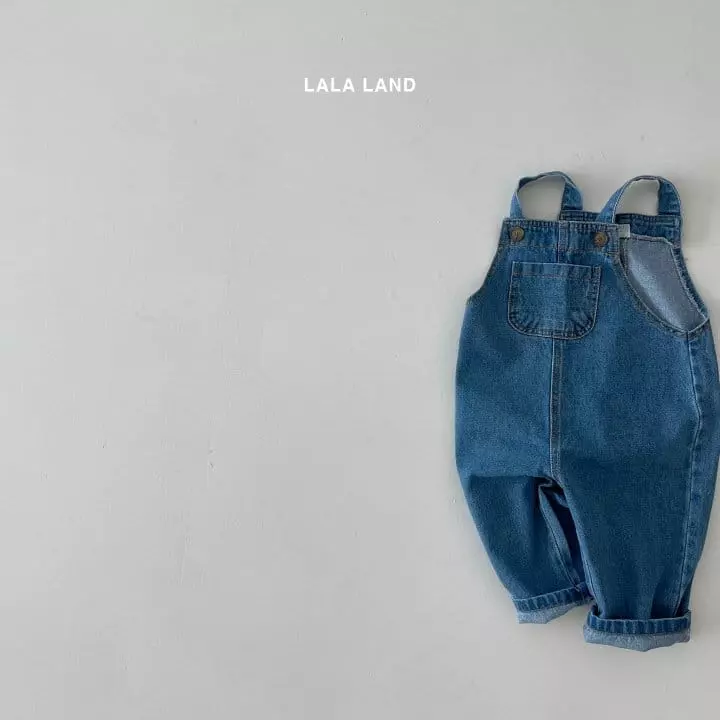 Lalaland - Korean Children Fashion - #todddlerfashion - Woodie Dungarees - 6