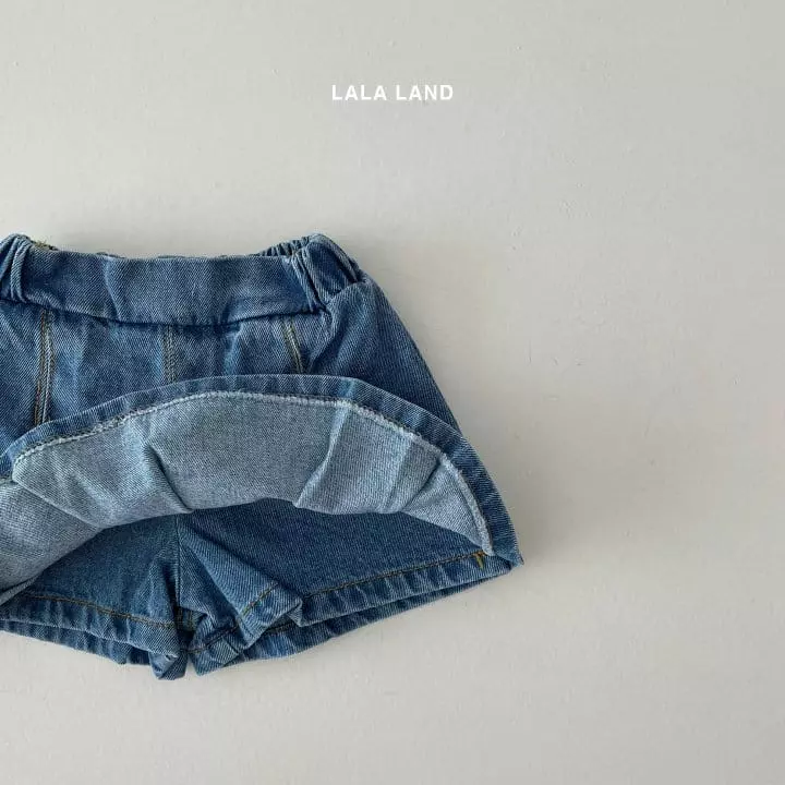 Lalaland - Korean Children Fashion - #toddlerclothing - Denim Skirt Pants - 8