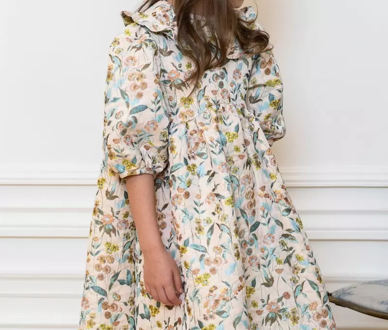 Le Bev - Korean Children Fashion - #Kfashion4kids - Scalet Jacquard One-piece