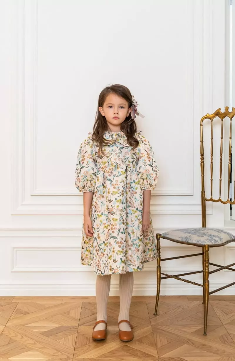 Le Bev - Korean Children Fashion - #childofig - Scalet Jacquard One-piece - 7