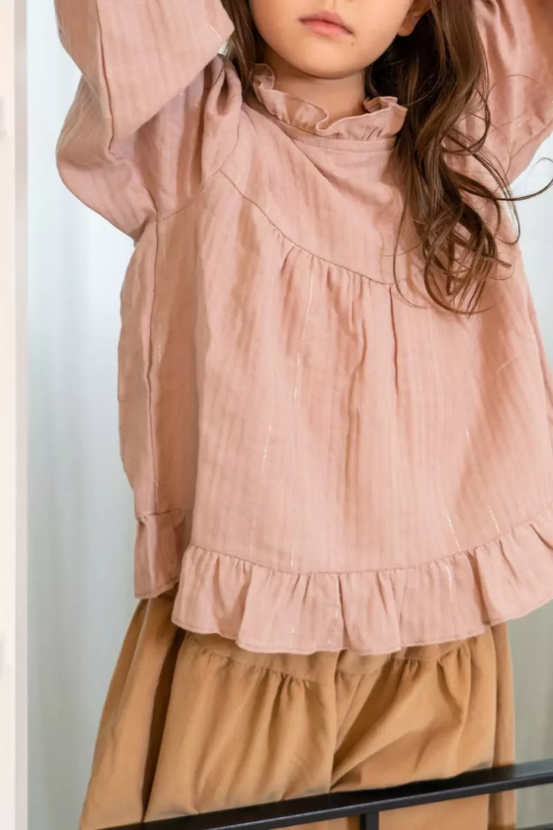 Le Bev - Korean Children Fashion - #designkidswear - Metal Stripes Blouse - 2