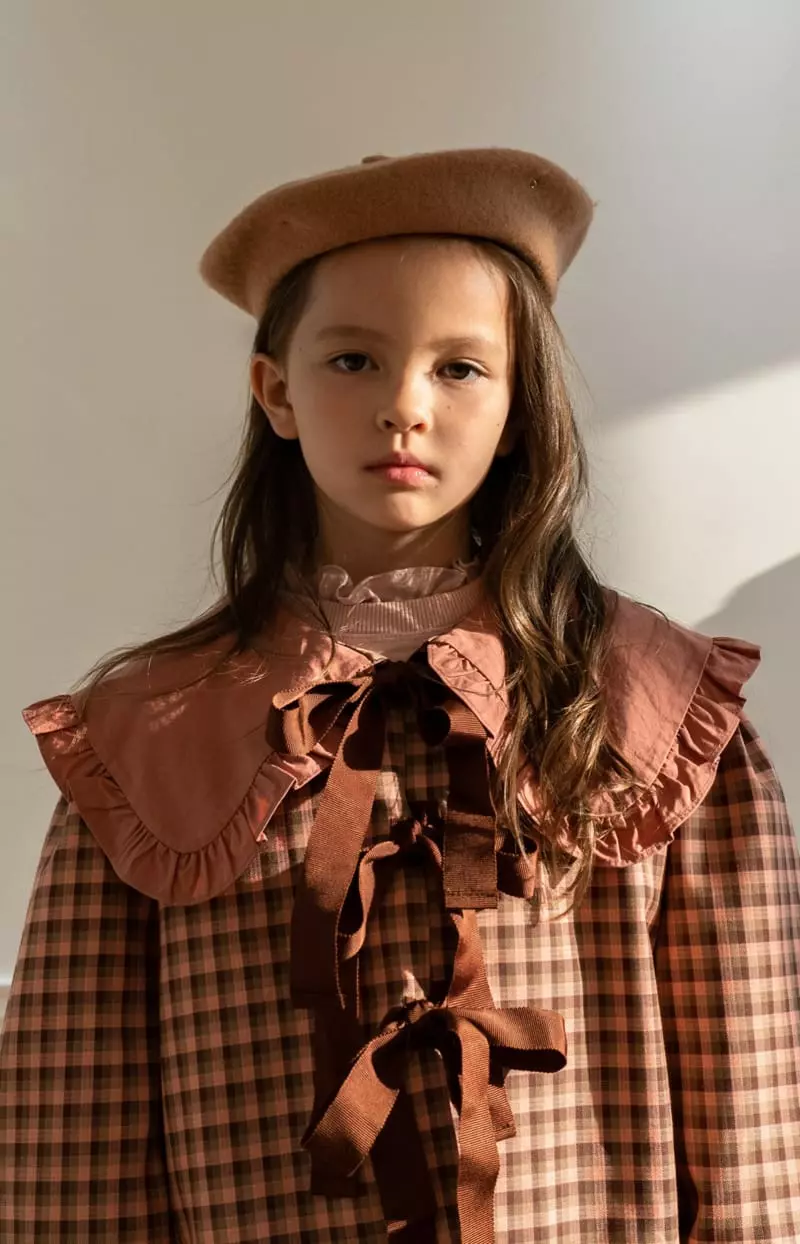 Le Bev - Korean Children Fashion - #fashionkids - Check Ribbon Jacket - 3
