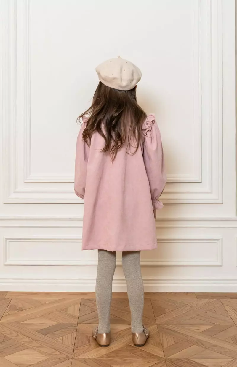 Le Bev - Korean Children Fashion - #littlefashionista - Gold Smocked One-piece - 5
