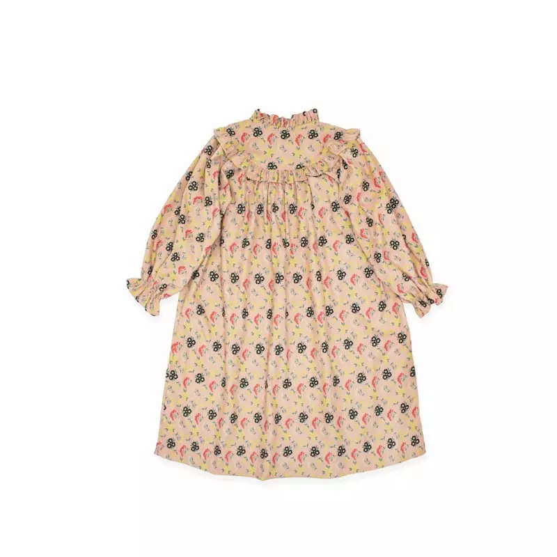 Le Bev - Korean Children Fashion - #magicofchildhood - Flower Corduroy One-piece - 7