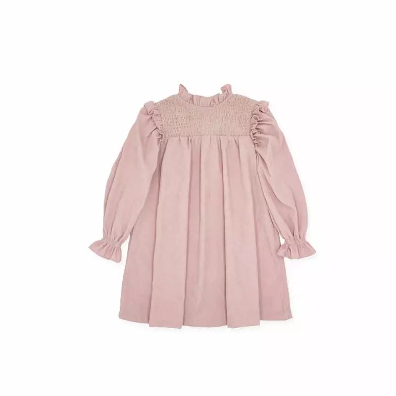 Le Bev - Korean Children Fashion - #magicofchildhood - Gold Smocked One-piece - 6