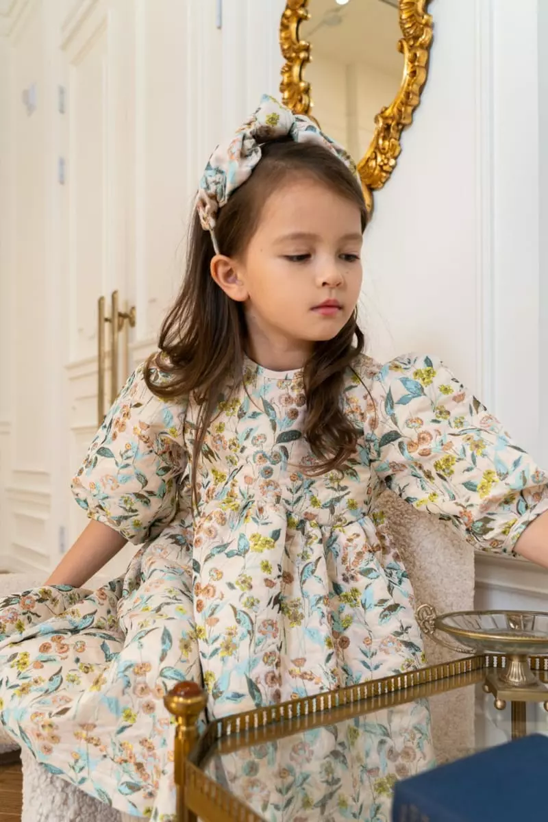 Le Bev - Korean Children Fashion - #magicofchildhood - Scalet Jacquard One-piece - 3