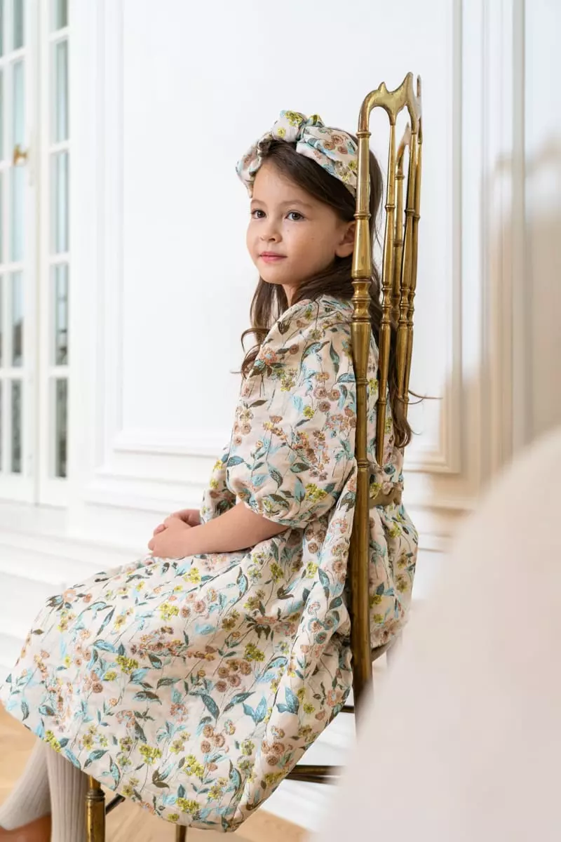 Le Bev - Korean Children Fashion - #magicofchildhood - Scalet Jacquard One-piece - 4