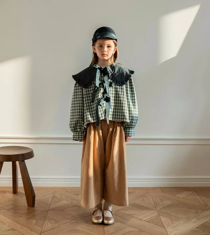 Le Bev - Korean Children Fashion - #minifashionista - Check Ribbon Jacket - 10