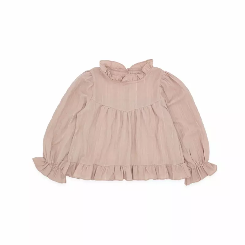 Le Bev - Korean Children Fashion - #prettylittlegirls - Metal Stripes Blouse - 12