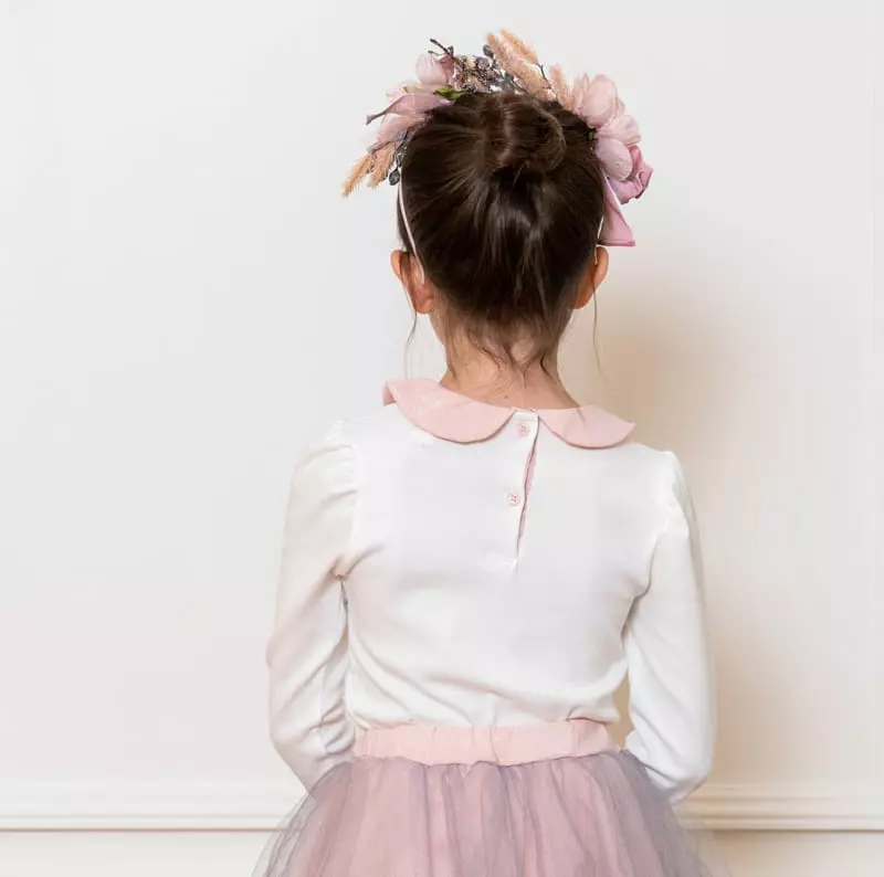 Le Bev - Korean Children Fashion - #prettylittlegirls - Lilly Collar Tee - 10