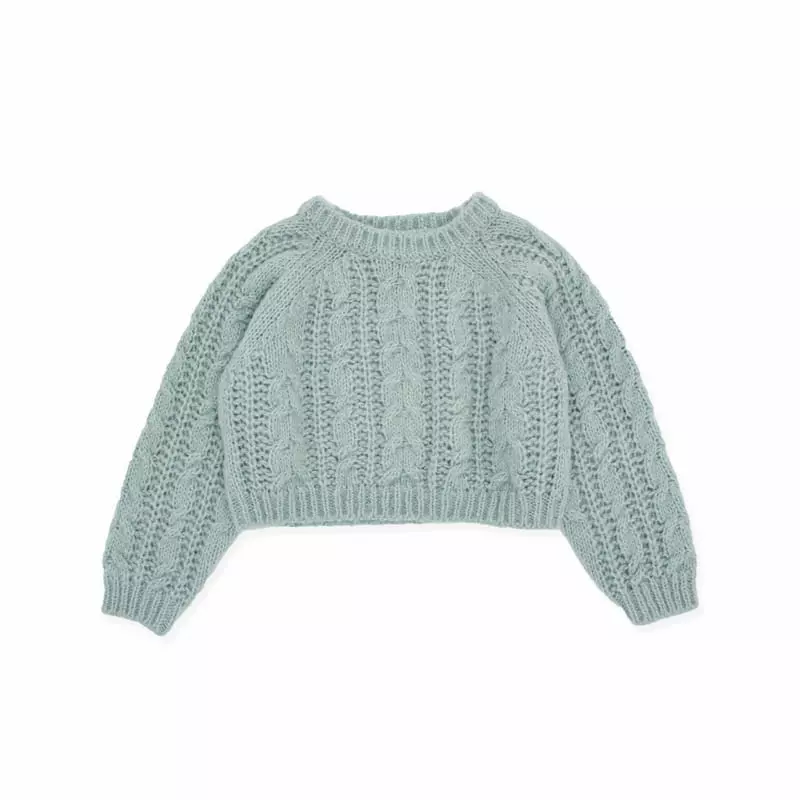 Le Bev - Korean Children Fashion - #toddlerclothing - Candy Crop Knit - 12