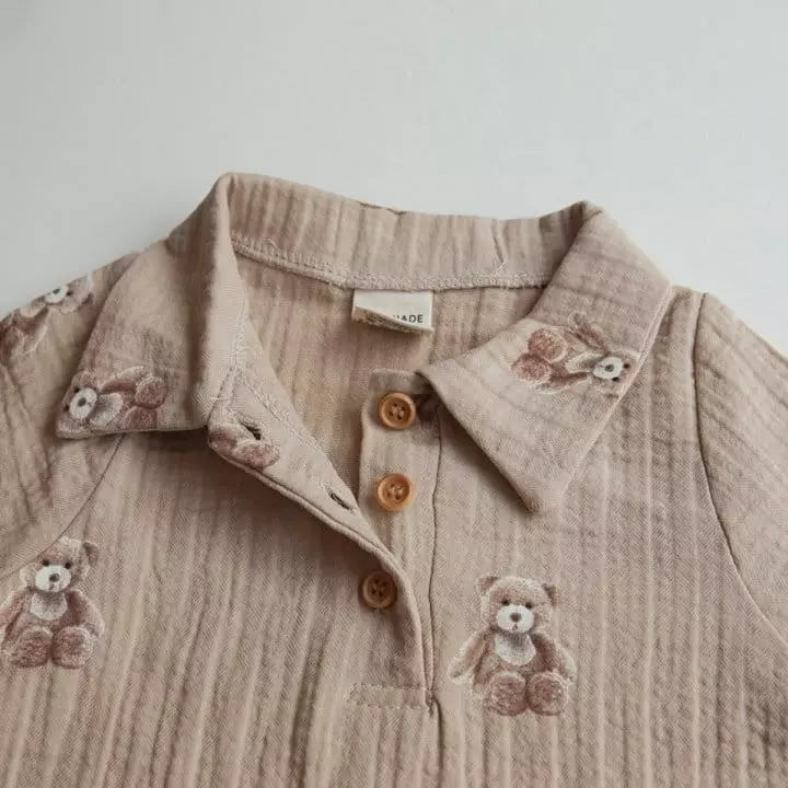 Lemonade - Korean Baby Fashion - #babyboutique - Stick Bear Bodysuit - 10