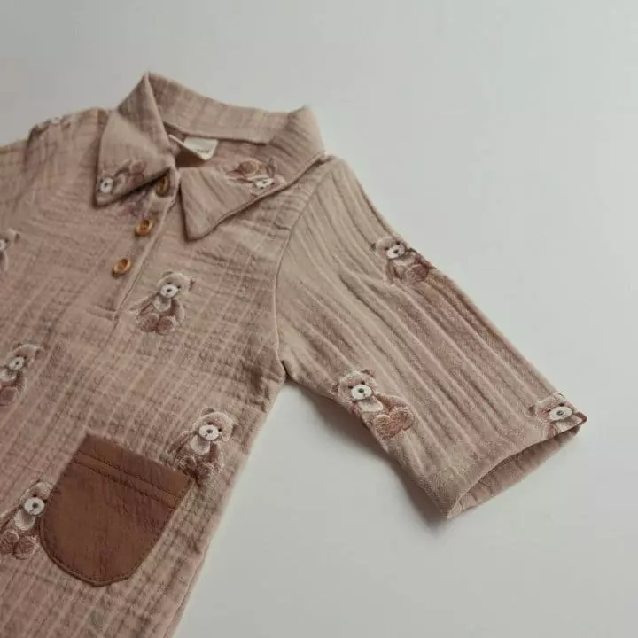 Lemonade - Korean Baby Fashion - #babyboutique - Stick Bear Bodysuit - 9