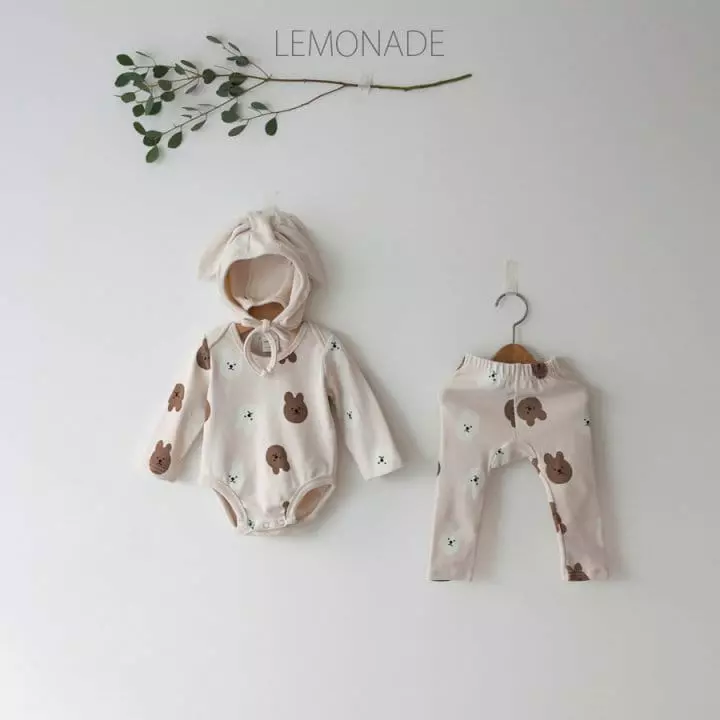 Lemonade - Korean Baby Fashion - #babyboutiqueclothing - Rabbit Top Bottom Set - 7