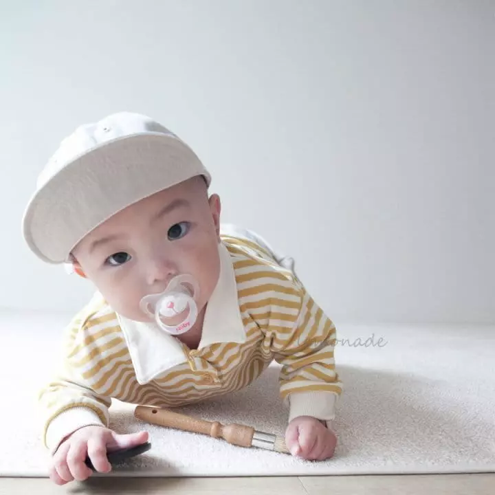 Lemonade - Korean Baby Fashion - #babyboutiqueclothing - Stripes Collar Tee - 5