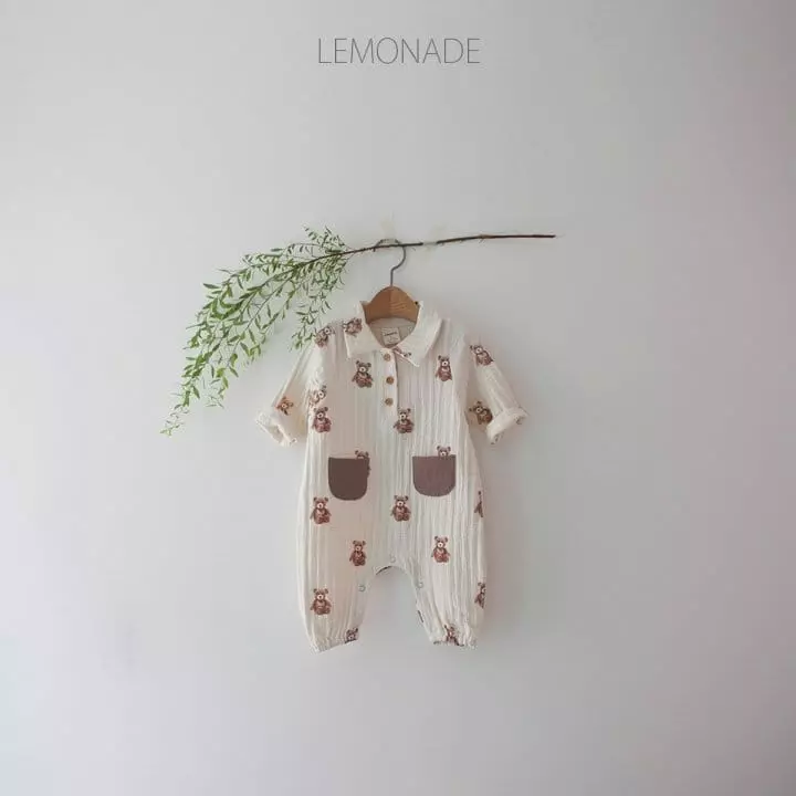 Lemonade - Korean Baby Fashion - #babyclothing - Stick Bear Bodysuit - 12