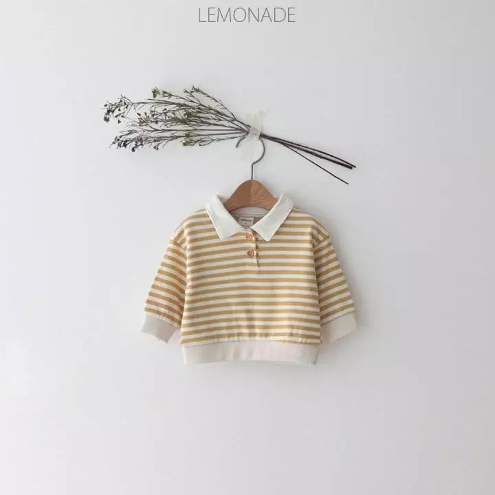 Lemonade - Korean Baby Fashion - #babyclothing - Stripes Collar Tee - 6