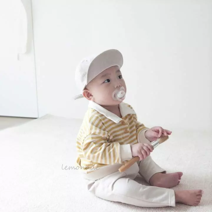 Lemonade - Korean Baby Fashion - #babyfashion - Stripes Collar Tee - 7