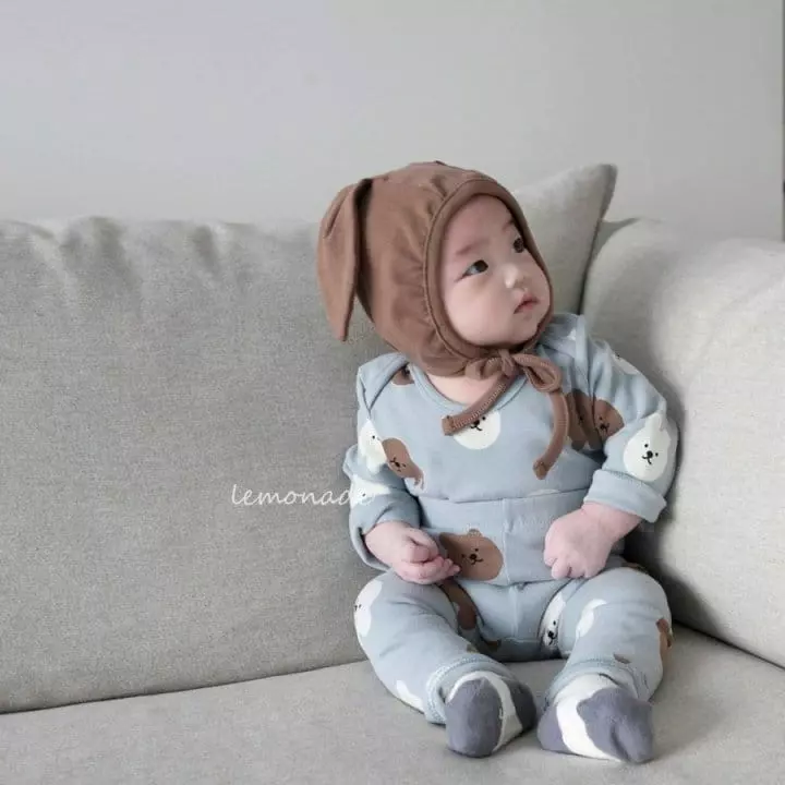 Lemonade - Korean Baby Fashion - #babyfever - Rabbit Top Bottom Set - 10
