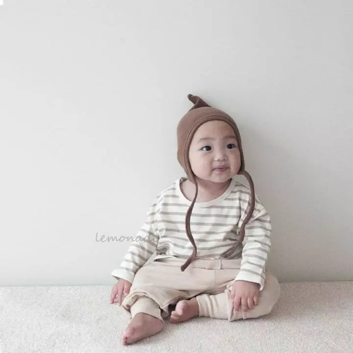 Lemonade - Korean Baby Fashion - #babyfever - Piping Striprs Tee - 9