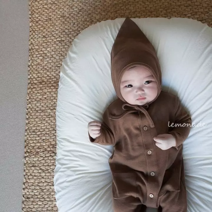Lemonade - Korean Baby Fashion - #babygirlfashion - Peanuts Romper with Hat - 8
