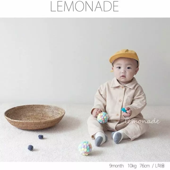 Lemonade - Korean Baby Fashion - #babygirlfashion - Muzi Collar Bodysuit