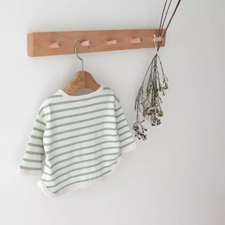 Lemonade - Korean Baby Fashion - #babygirlfashion - Piping Striprs Tee - 10