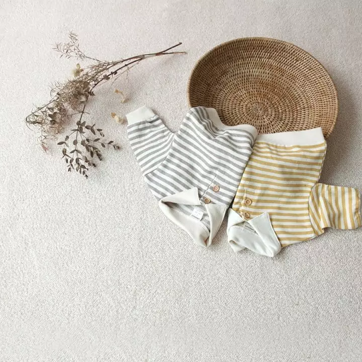 Lemonade - Korean Baby Fashion - #babygirlfashion - Stripes Collar Tee - 9