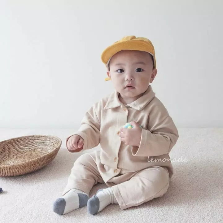 Lemonade - Korean Baby Fashion - #babylifestyle - Muzi Collar Bodysuit - 2