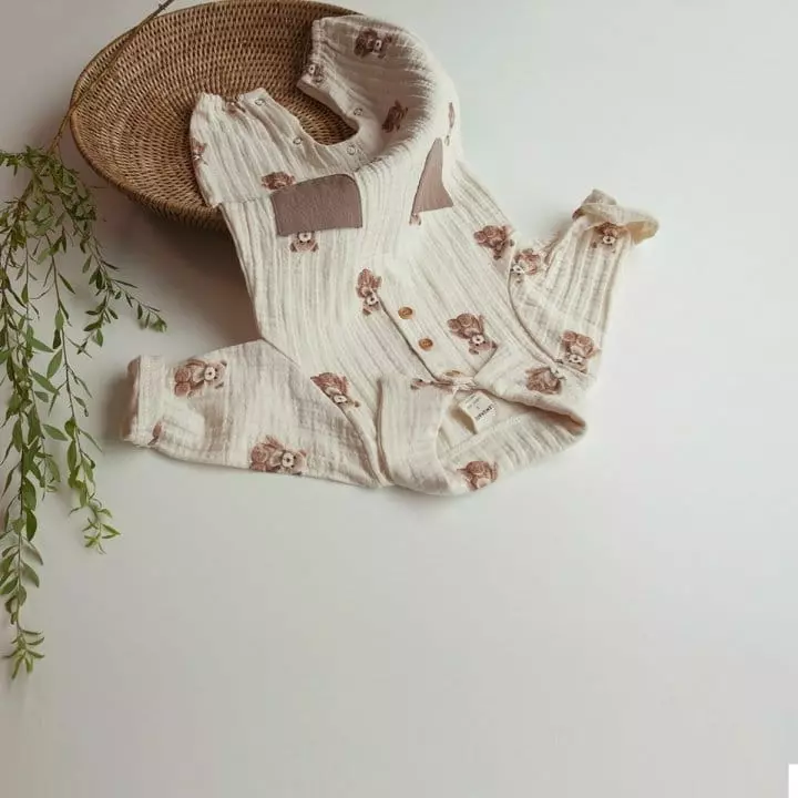 Lemonade - Korean Baby Fashion - #babylifestyle - Stick Bear Bodysuit