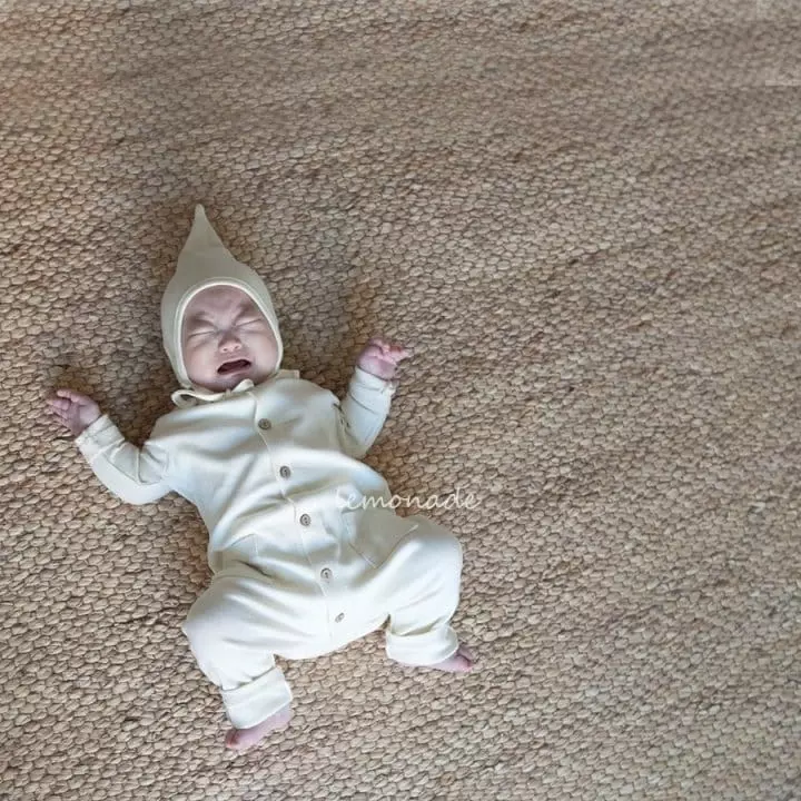 Lemonade - Korean Baby Fashion - #babyoninstagram - Peanuts Romper with Hat - 10