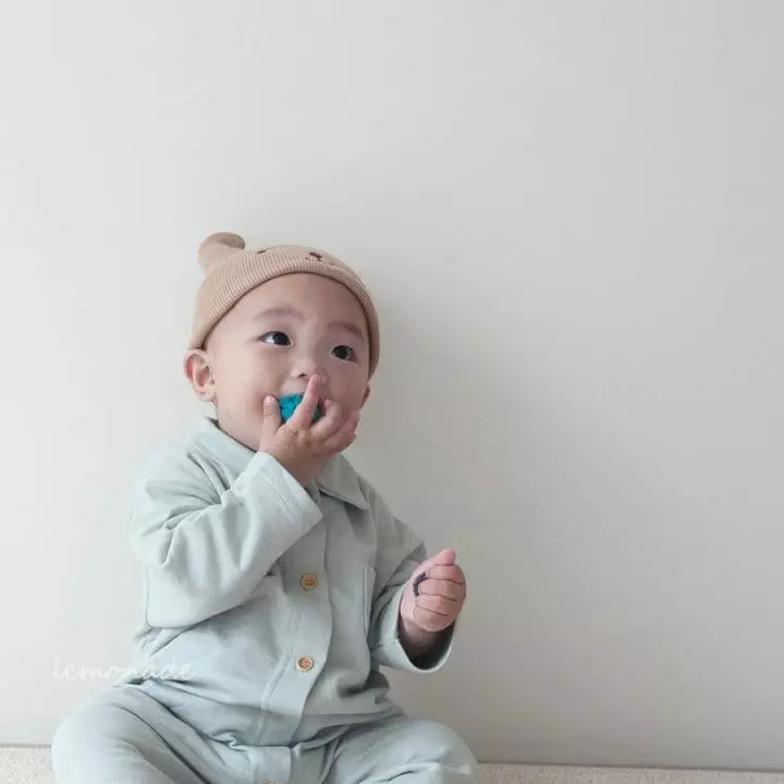 Lemonade - Korean Baby Fashion - #babyoninstagram - Muzi Collar Bodysuit - 3