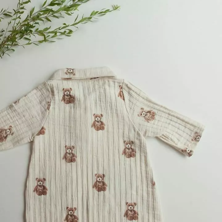 Lemonade - Korean Baby Fashion - #babyootd - Stick Bear Bodysuit - 3