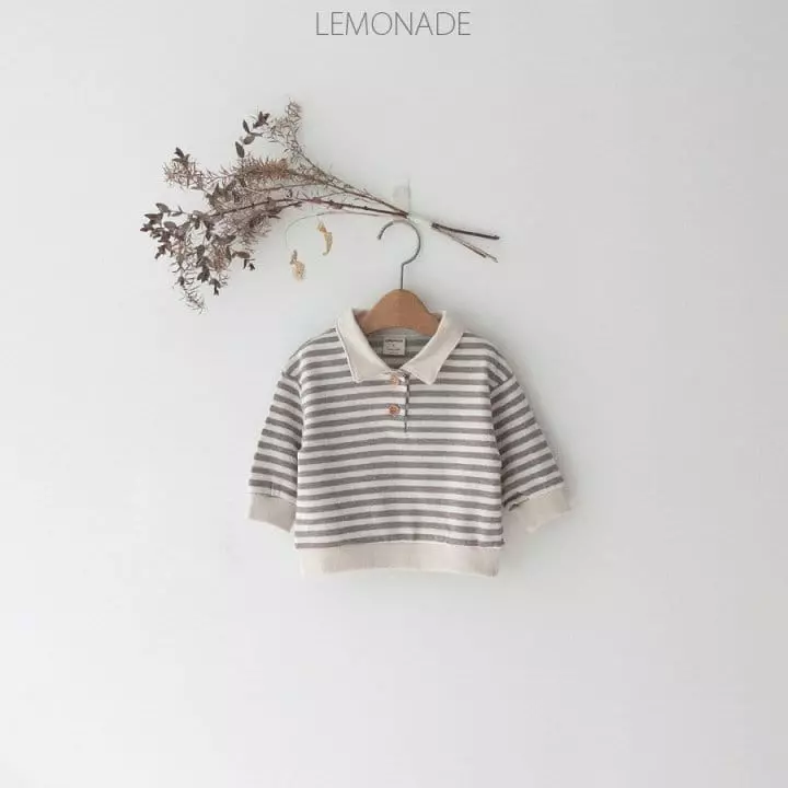 Lemonade - Korean Baby Fashion - #babyootd - Stripes Collar Tee - 12
