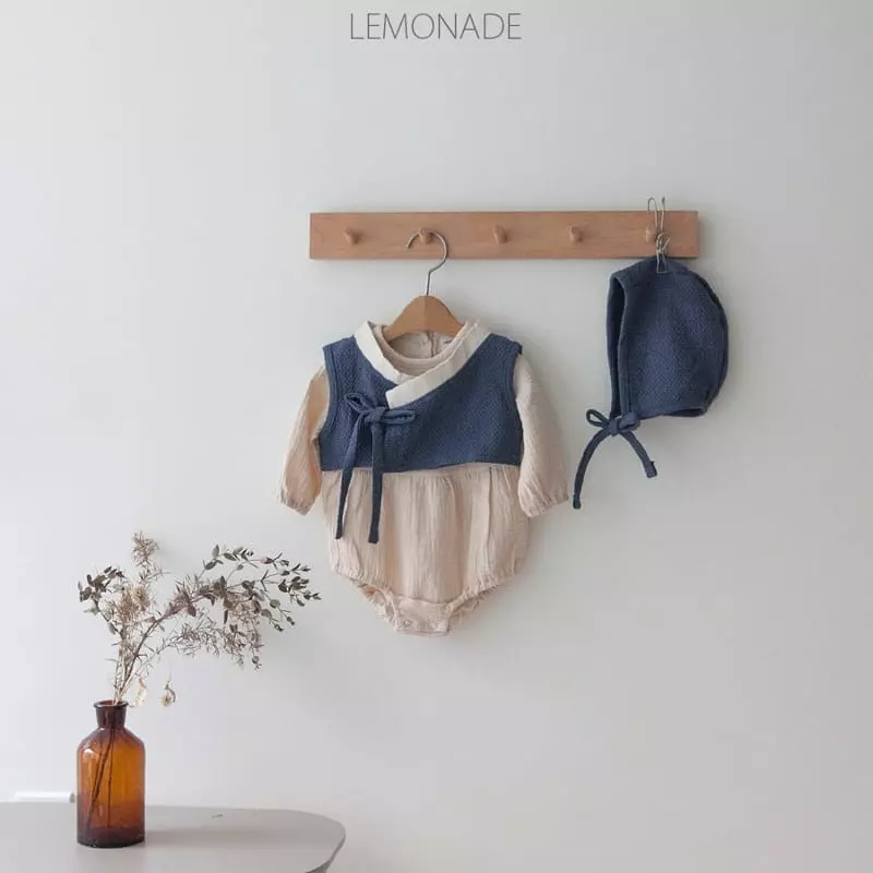 Lemonade - Korean Baby Fashion - #babyoutfit - Urban Hanbok Bodysuit Set - 9