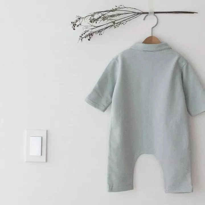 Lemonade - Korean Baby Fashion - #babyoutfit - Muzi Collar Bodysuit - 5