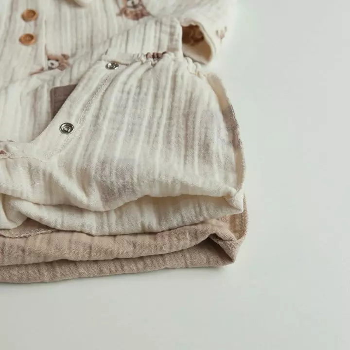 Lemonade - Korean Baby Fashion - #babyoutfit - Stick Bear Bodysuit - 5