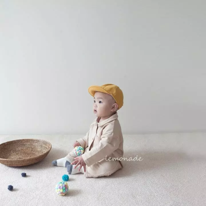 Lemonade - Korean Baby Fashion - #onlinebabyshop - Muzi Collar Bodysuit - 9