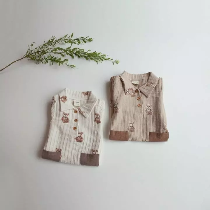 Lemonade - Korean Baby Fashion - #onlinebabyshop - Stick Bear Bodysuit - 8