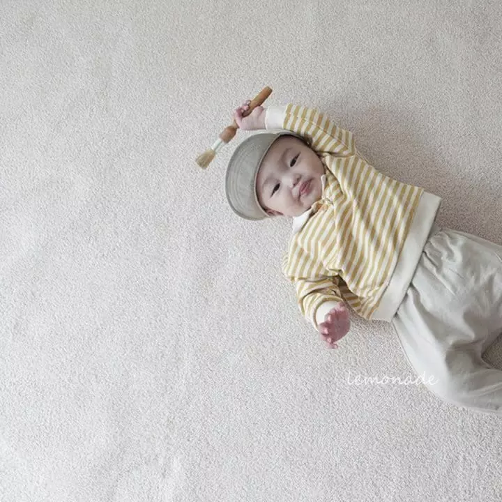 Lemonade - Korean Baby Fashion - #onlinebabyshop - Stripes Collar Tee - 2