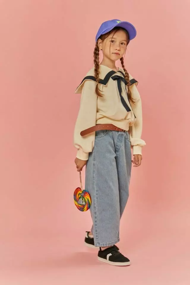 Lilas - Korean Children Fashion - #childrensboutique - Denim Straight Pants - 3