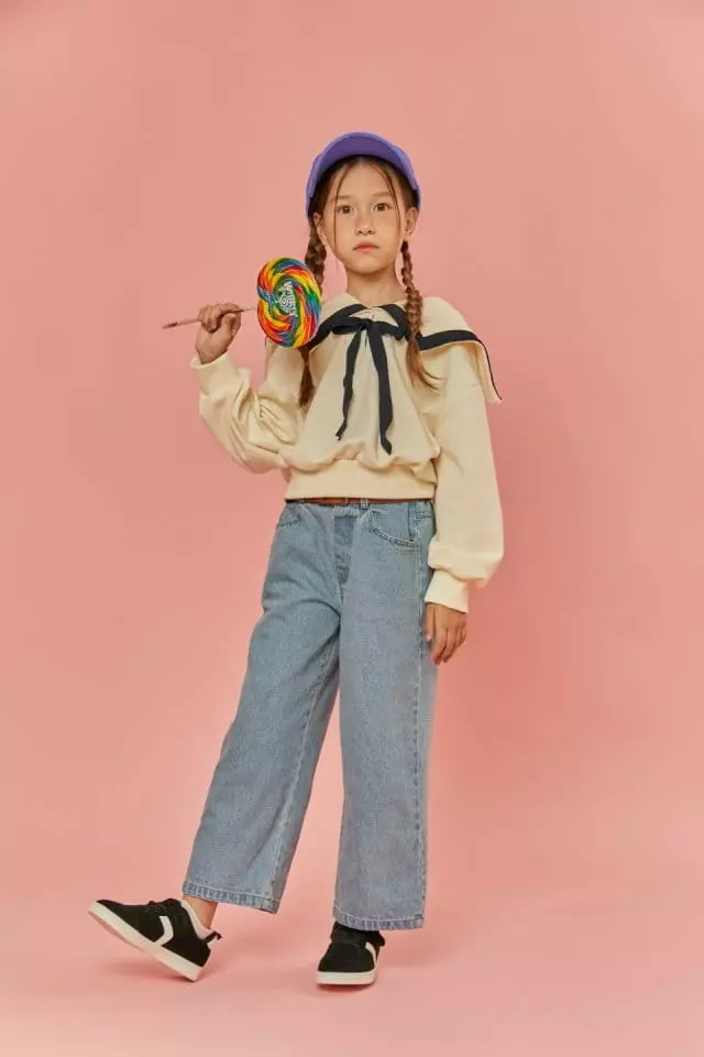 Lilas - Korean Children Fashion - #childrensboutique - Denim Straight Pants - 4
